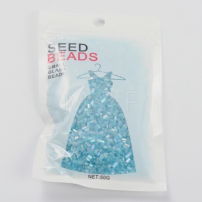 11/0 Two Cut Glass Seed Beads X-CSDB163-1
