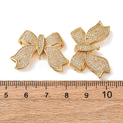 Brass Micro Pave Cubic Zirconia Chandelier Component Links KK-K422-15G-1