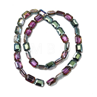 Electroplated Glass Beads EGLA-H002-A-10-1