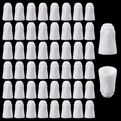 50Pcs Porcelain Wiring Terminal Cap AJEW-HY0003-40-1