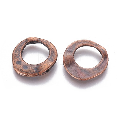 Tibetan Style Irregular Ring Bead Frames X-RLF10246Y-NF-1