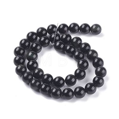 Natural Obsidian Bead Strands GSR10mmC132-1