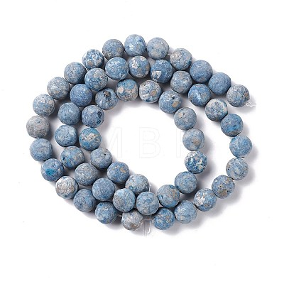 Natural Pyrite & Turquoise Beads Strands G-K317-A21-02-1