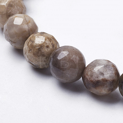 Natural Silver Leaf Jasper Beads Strands G-K181-4mm-O01-1