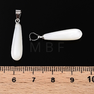 Natural Trochid Shell/Trochus Pendants SSHEL-N027-129-01-1