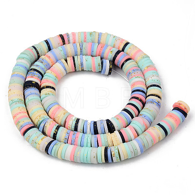 Handmade Polymer Clay Beads Strands X-CLAY-N008-009-1