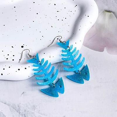 Acrylic Dangle Earrings FS-WG6210D-01-1