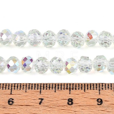 Transparent Glass Beads Strands X-EGLA-N016-6mm-06-1
