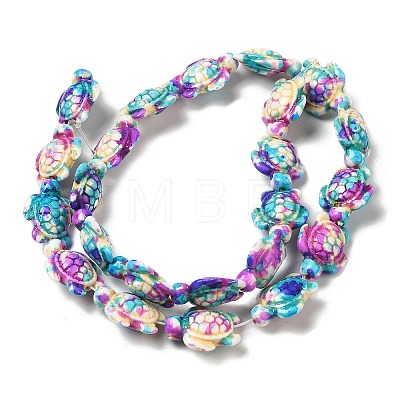 Synthetic Turquoise Dyed Beads Strands X-G-P507-05C-1