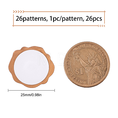 CRASPIRE Adhesive Wax Seal Stickers DIY-CP0004-14-1