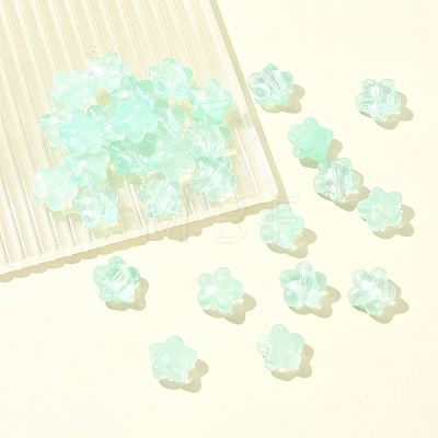 30Pcs Baking Paint Glass Beads GLAA-FS0001-99D-1