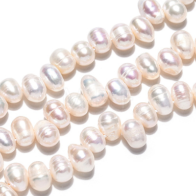 Natural Cultured Freshwater Pearl Beads Strands PEAR-N013-05F-1