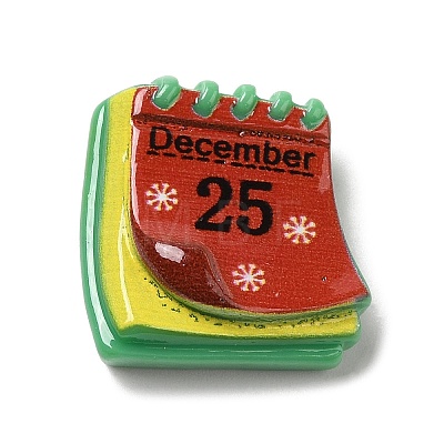 Christmas Theme Opaque Resin Cabochons LS-RESI-E043-01P-1