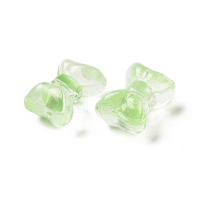 Transparent Spray Painted Glass Beads GLAA-I050-11H-1