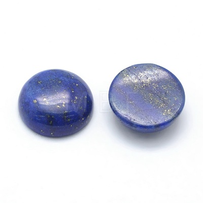 Natural Lapis Lazuli Cabochons X-G-P393-R11-12mm-1