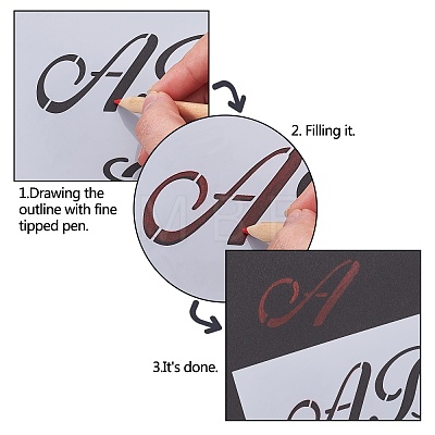 Drawing Painting Stencils Templates Sets DIY-WH0162-45-1