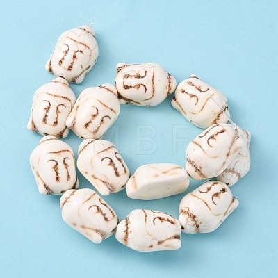 Synthetic Turquoise Beads Strands TURQ-G119-20x29mm-06-1