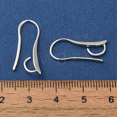 Brass Earring Hooks KK-H502-12S-1