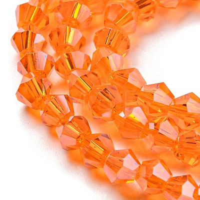 Transparent Electroplate Glass Beads Strands EGLA-A039-T2mm-A11-1