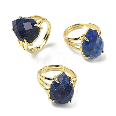 Brass Cuff Open Rings RJEW-D347-04G-14-1