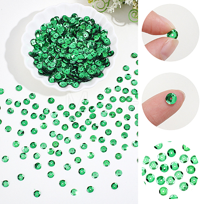 6000Pcs Plastic Paillette Beads PVC-PA0001-01C-1
