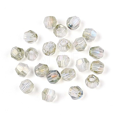 Transparent Spray Painted Glass Beads X1-EGLA-N018-4mm-03-1