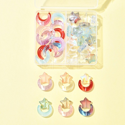 54Pcs Handmade Lampwork Beads and Glass Bead Sets LAMP-FS0001-14-1