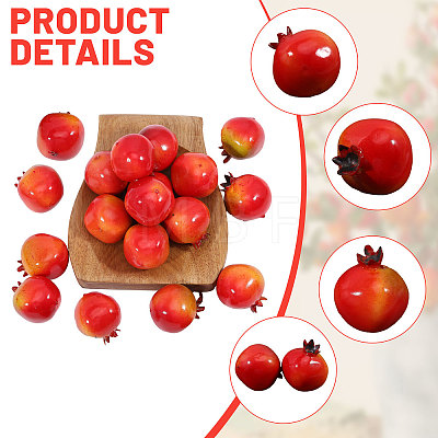 Plastic Simulation Pomegranate AJEW-WH0270-049-1