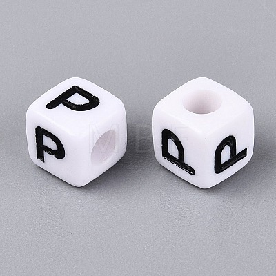 Opaque Acrylic Beads SACR-N020-04A-P-1