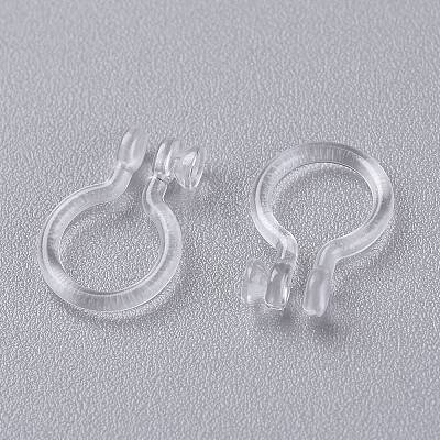 Plastic Clip-on Earring Findings X-KY-K012-03-1