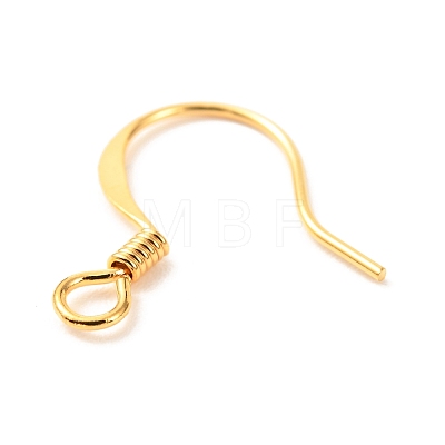 Brass Earring Hooks KK-F824-015A-G-1