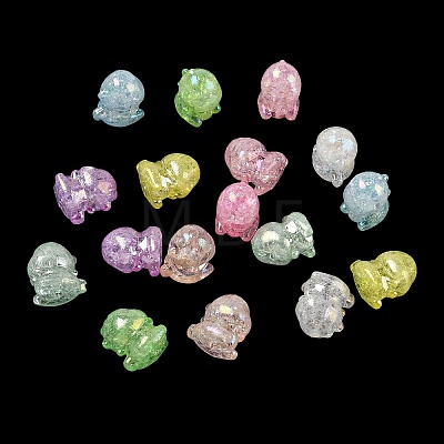 Transparent Crackle Acrylic Beads AC-CBA4496-03-1