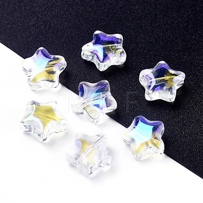 Electroplate Glass Beads EGLA-E059-G06-1