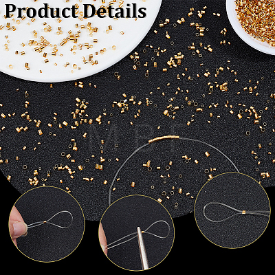 3500Pcs Brass Crimp Beads KK-PA0001-13G-1
