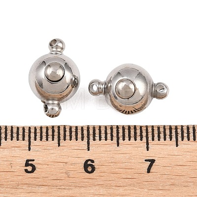 304 Stainless Steel Box Clasps STAS-Z203-02P-1