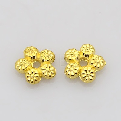 Tibetan Style Alloy Spacer Beads X-K0P43011-1