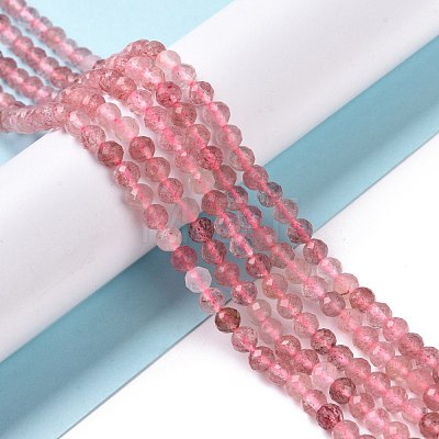 Natural Strawberry Quartz Beads Strands G-I206-26-4mm-1