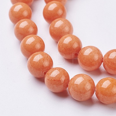 Natural Mashan Jade Round Beads Strands X-G-D263-8mm-XS21-1