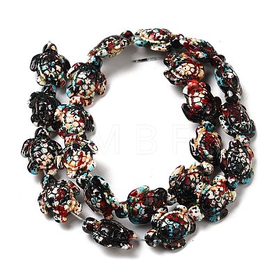 Synthetic Turquoise Dyed Beads Strands G-P507-05F-1