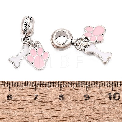 Alloy Enamel European Dangle Charms FIND-Q121-01A-P-1