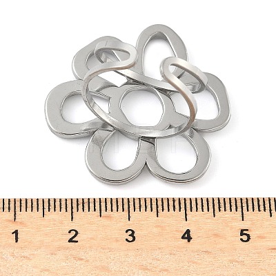 304 Stainless Steel Open Cuff Rings for Women RJEW-U060-04B-P-1