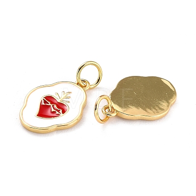 Brass Enamel Pendants LS-KK-P204-17G-1