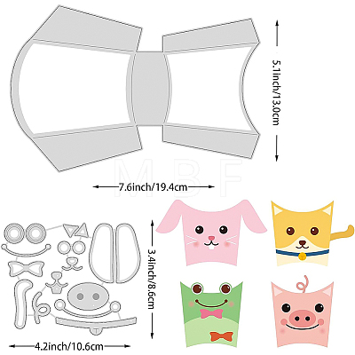 Carbon Steel Cutting Dies Stencils DIY-WH0309-1004-1