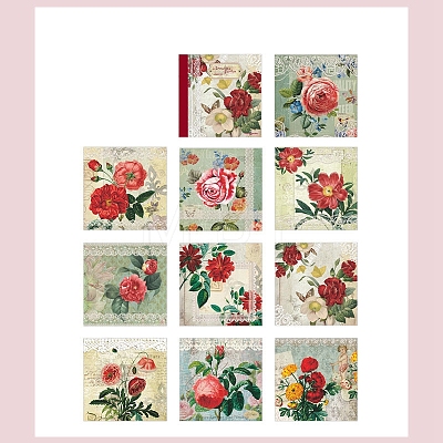 50pcs Retro Scrapbook Paper PW-WG92BB9-05-1