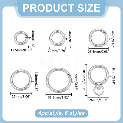 Alloy Spring Gate Rings FIND-ME0003-57P-1