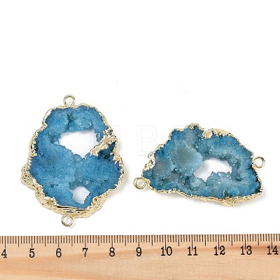 Dyed Natural Druzy Agate links G-R012-05G-05-1