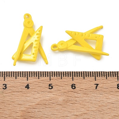 Spray Paint Alloy Pendants ENAM-K076-40-1