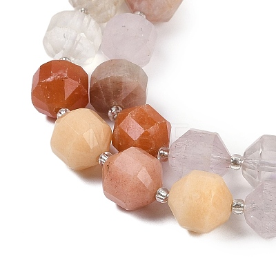 Natural Rutilated Quartz Beads Strands G-O201B-151H-1