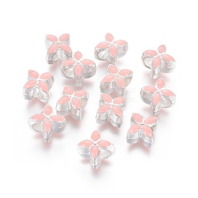 Alloy Enamel European Beads MPDL-R006-04-1