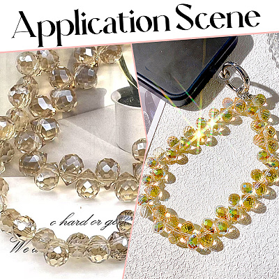 80Pcs Electroplate Glass Beads EGLA-PA0001-43B-1